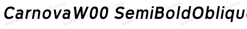 CarnovaW00 SemiBoldOblique字体转换